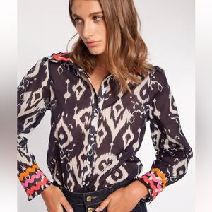 Vilagallo Zali Shirt in Navy